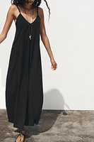 LONG STRAPPY DRESS