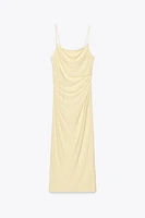 ROBE MI-LONGUE À FRONCES