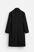 TEXTURED BOUCLÉ WOOL COAT