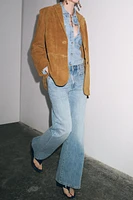 ZW COLLECTION WIDE LEG LOW RISE JEANS