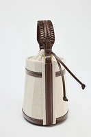 BUCKET CANVAS RAYURES