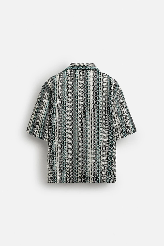 GEOMETRIC JACQUARD SHIRT