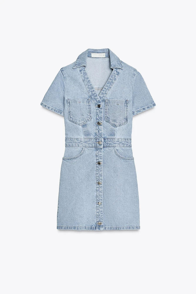 ROBE EN JEAN Z1975 COURTE À MANCHES COURTES