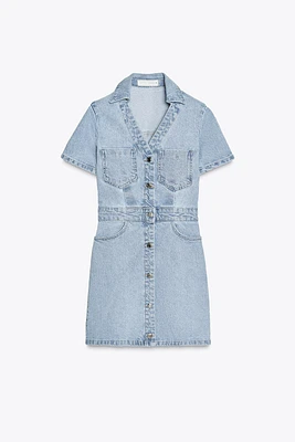 ROBE EN JEAN Z1975 COURTE À MANCHES COURTES