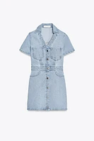 ROBE EN JEAN Z1975 COURTE À MANCHES COURTES