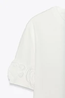 VOLUMINOUS FLORAL T-SHIRT