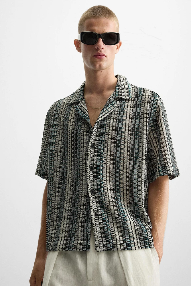 GEOMETRIC JACQUARD SHIRT