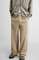 RELAXED FIT SEAM PANTS