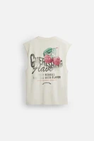 T-SHIRT DÉBARDEUR À IMPRIMÉ