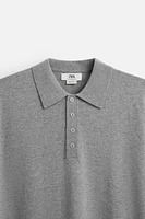 LIMITED EDITION COTTON BLEND KNIT POLO