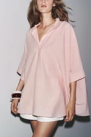 CHEMISE CAPE OVERSIZE RAYURES ZW COLLECTION