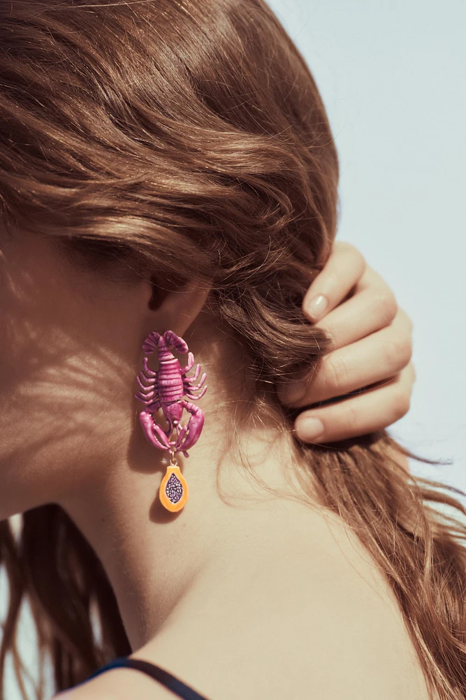 BOUCLES D'OREILLES HOMARD