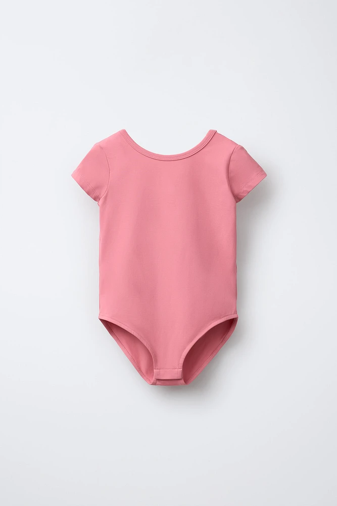 PLAIN SHORT SLEEVE BODYSUIT