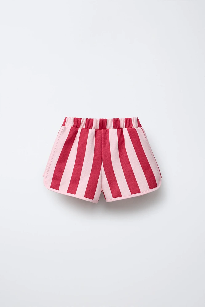 CASA LAWA © X ZARA KIDS STRIPED SHORTS