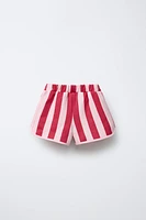 CASA LAWA © X ZARA KIDS STRIPED SHORTS