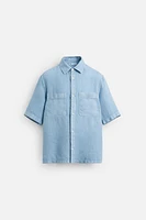 WASHED 100% LINEN SHIRT