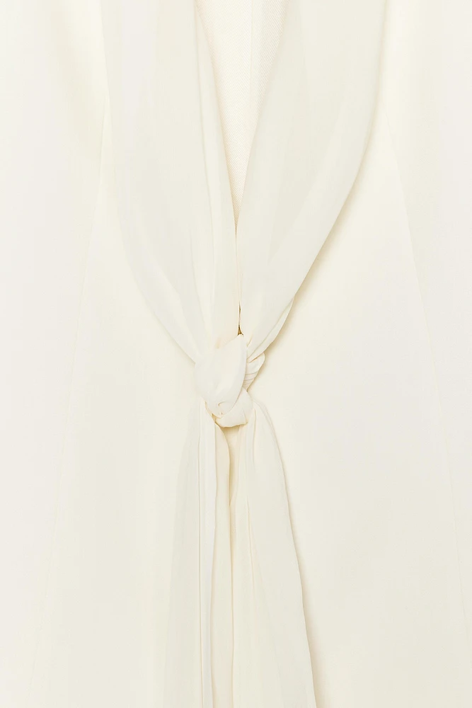 KNOTTED LAPEL BLAZER
