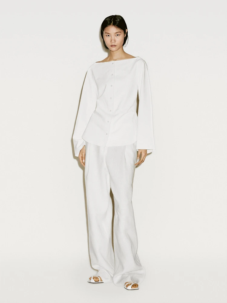 Chemise cintrée en cuir et daim - Limited Edition