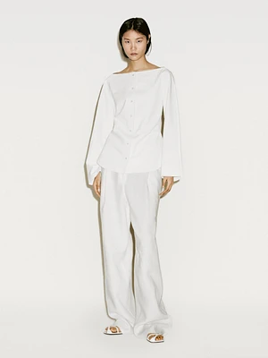 Chemise cintrée en cuir et daim - Limited Edition