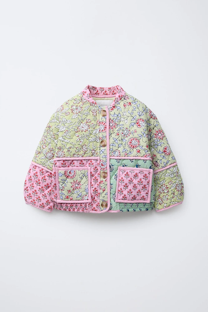 FLORAL PADDED JACKET
