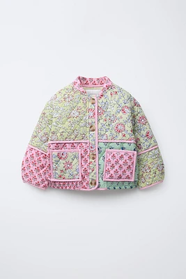 FLORAL PADDED JACKET