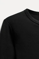 LONG SLEEVE COTTON MODAL T-SHIRT