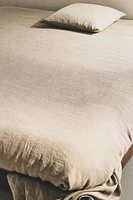 PLAIN FADED LINEN BEDSPREAD