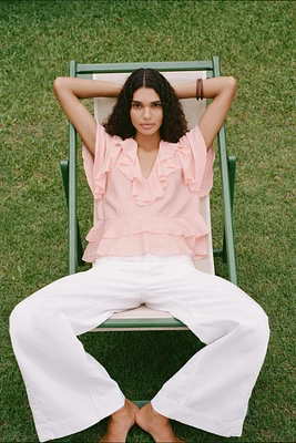 RUFFLED BLOUSE