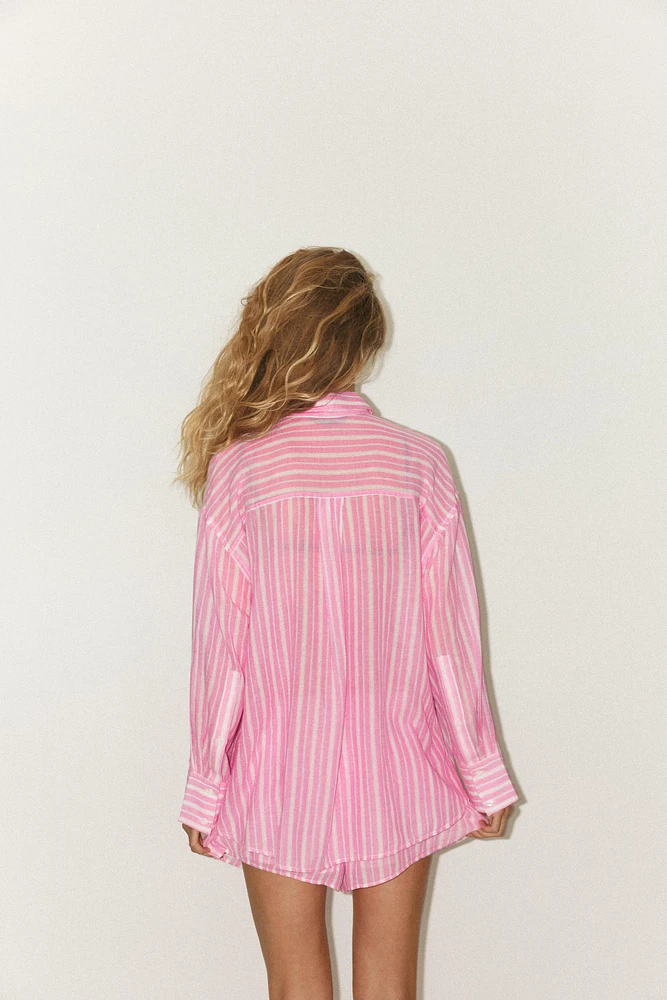 STRIPED OVERSIZED SHIRT