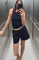 BELTED SHORTS WITH DARTS