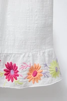 EMBROIDERED FLORAL SHORTS