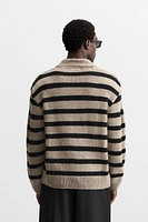 STRIPED KNIT POLO