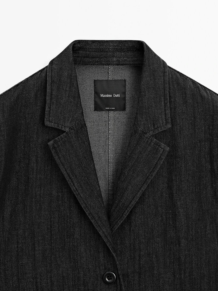 Blazer loose fit denim