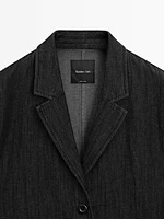 Blazer loose fit denim