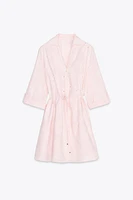 ROBE BRODÉE À EFFET GOMME