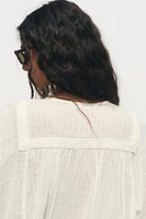 BLOUSE BRODÉE MANCHE AMPLE