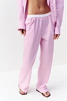 PANTALON PYJAMA BOXER À RAYURES