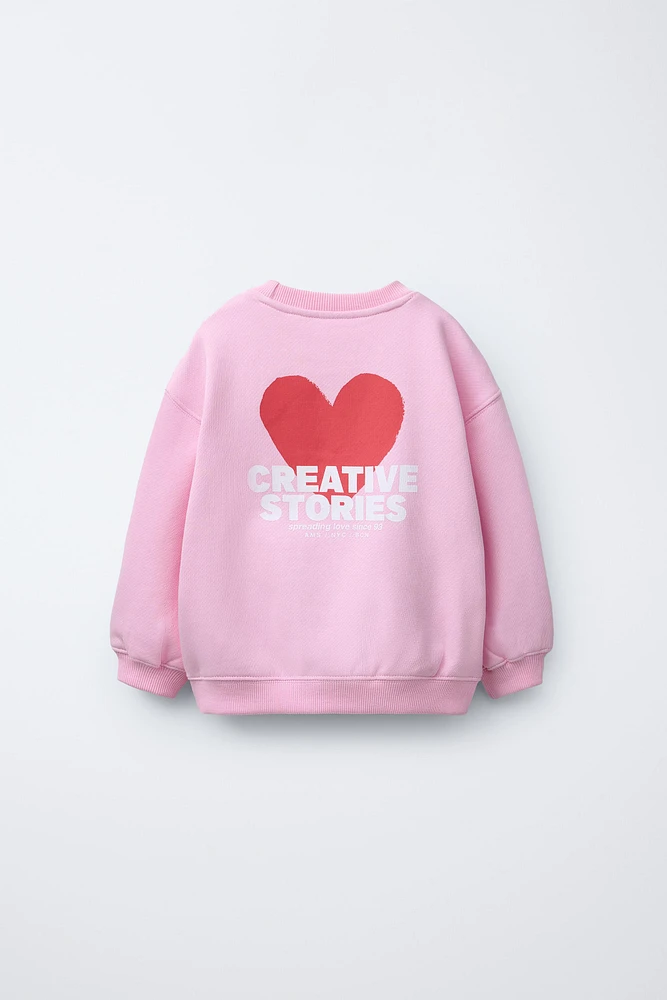 WARM AND COZY PRINT SWEATSHIRT