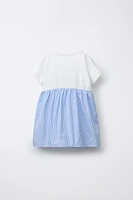 MINNIE MOUSE © DISNEY STRIPED COMBINATION DRESS