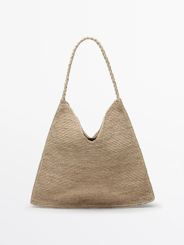 Sac cabas en raphia