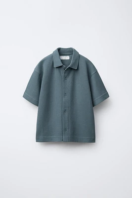 CHEMISE EN MAILLE À TEXTURE