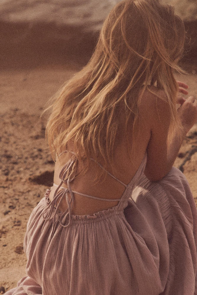 GAUZE MIDI DRESS