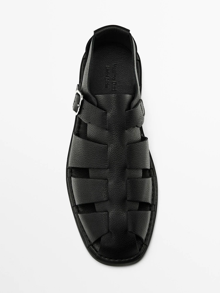 Leather cage sandals - Limited Edition