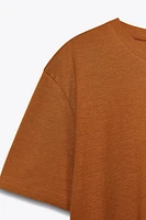 T-SHIRT BASIQUE EN COTON