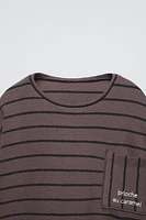 STRIPED HEAVY JERSEY T-SHIRT