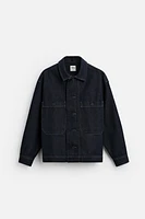 POCKET DENIM OVERSHIRT