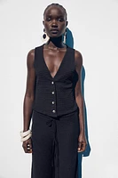 STRUCTURED VEST TOP