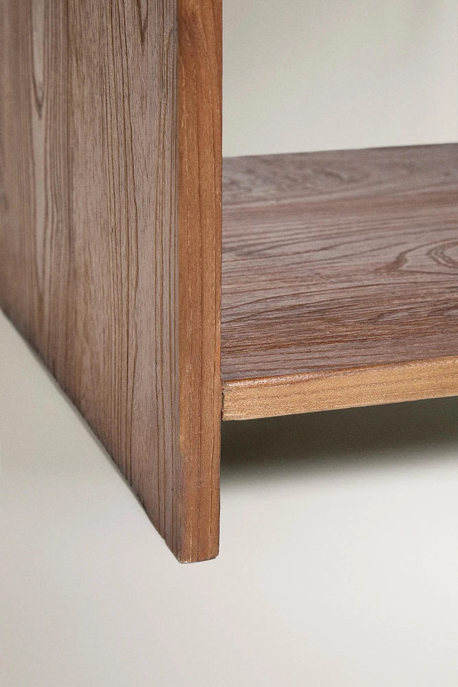 LOW BOOKCASE WITH IRREGULAR SHELVES