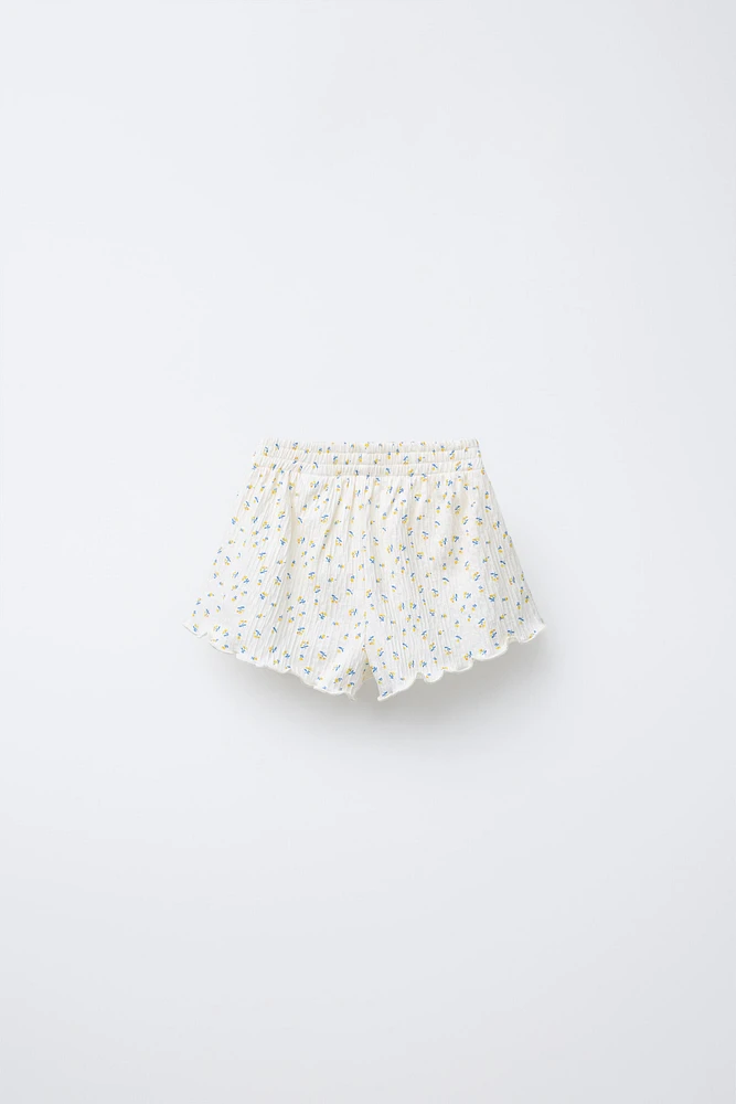FLORAL PRINT BERMUDA SHORTS