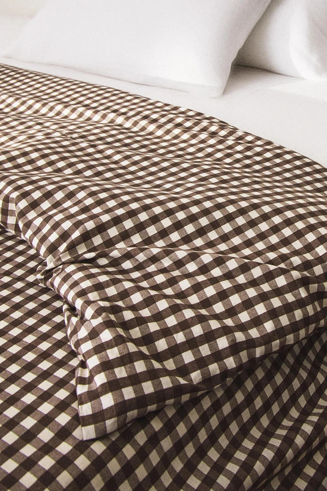 PLAID DUVET COVER